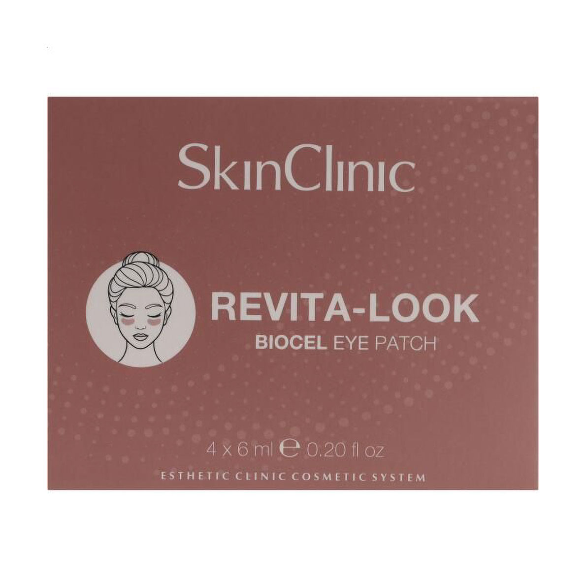 Біоцелюлозні патчі для шкіри навколо очей SkinClinic Revita-Look Biocel Eye Patch, 4*6 мл